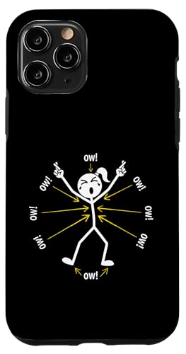 Ow Ow Ow Ow Stickman Figure Humorous Chronic Pain Awareness �X�}�z�P�[�X iPhone 11 Pro �p