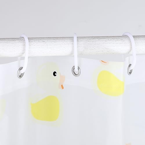 KAV Premium Fully Waterproof PEVA Shower Curtain with Hygiene and Clean Technology - 180x180CM / 72x72in - Duck Design for Home and Hotel Bathroom Decor (PEVA Duck) KAV Premium Fully Waterproof PEVA Shower Curtain with Hygiene and Clean Technology - 180x180CM / 72x72in - Duck Design for Home and Hotel Bathroom Decor (PEVA Duck)