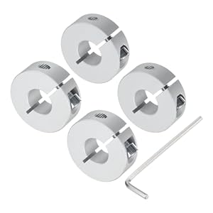 QUARKZMAN 14mm Wellen-Klemmringe, 4 Stück