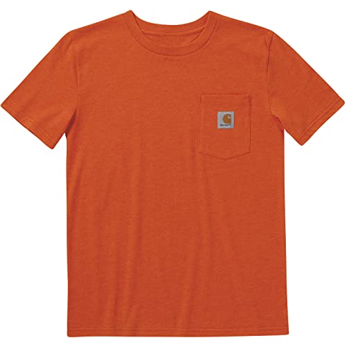 Carhartt Boys Short Sleeve Pocket T-Shirt T Shirt, Exotic Orange, Large Us #TOP16