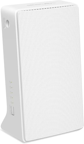 Mercusys MB230-4G LTE Router, 4G+ Router unterstützt SIM Karten, 4G+ Cat6 bis zu 300Mbps, WLAN Dual-Band AC1200, 2 × Gigabit-Anschlüsse, Plug und Play, bis zu 64 Geräte, Gast-Netzwerk