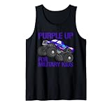 Purple Up pour enfants militaires Monster Truck Boys Purple Up Débardeur