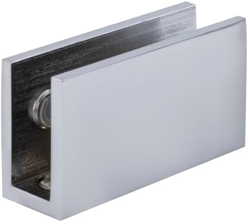CRL Chrome Long Set Screw Glass Shelf Clamp for 1/4" to 5/16" Glass