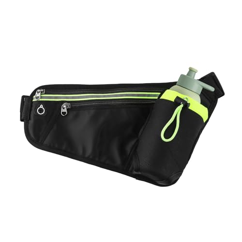 Noaxylic Ceinture Running, Homme et Femme, Sac Banane de Sport Etanche, Réglable, avec Sac pour Bouteille d'eau et Trou Écouteurs, Bande Réfléchissante,...