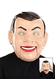 Goosebumps Slappy Mouth Mover Half Mask for Kids - Interactive Jaw Movement, Comfortable Foam Cushions, Adjustable Fit, Breathable Design Standard Black