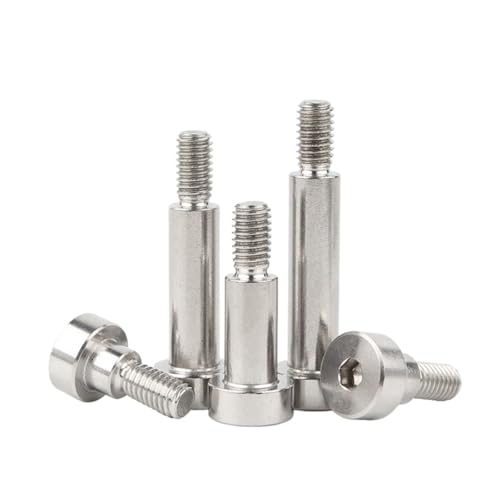 304 A2ステンレス鋼六角ソケットベアリングショルダースクリューボルトスタッフスクリューM2 M2.5 M3 M4 M5 M6 M8 M10 M12(55mm,D12x M10 (2pcs))