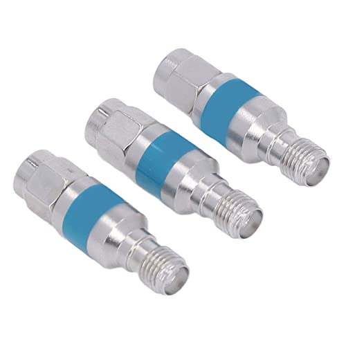 ANGGREK RF Coaxial DC Block, Resistant RF Coaxial Attenuator Stainless Steel High Hardness for Antenna System