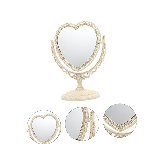 Miroir pivotant maquillage cœur stable pour coiffure facile