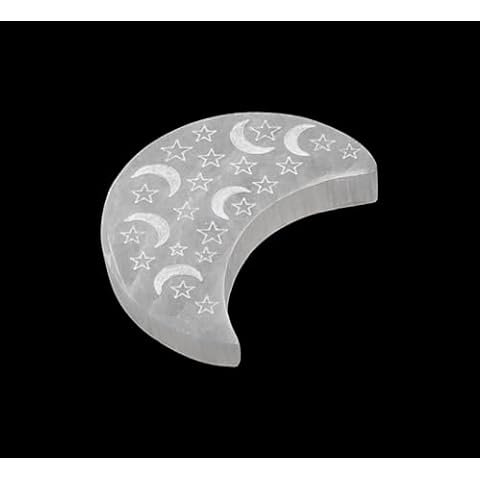 Xen Minerals Selenite Moon Plate Cover