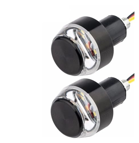 Clignotants LED guidon moto 22 mm feux indicateurs de direction embout de guidon