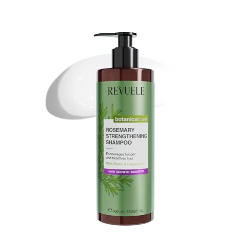 REVUELE Shampoo Rinforzante al Rosmarino – Stimola la Crescita, Rinforza i Capelli e Purifica il Cuoio Capelluto, Capelli Forti e Vitali, 400 ml