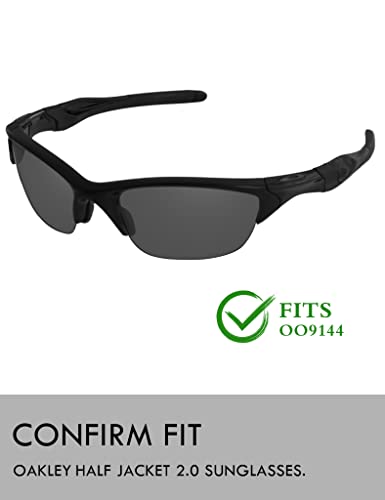 Image of Raydi Replacement Lenses & Rubber Kits for Oakley Half Jacket 2.0 OO9144 | Half Jacket 2.0 XL Rectangular Sunglasses