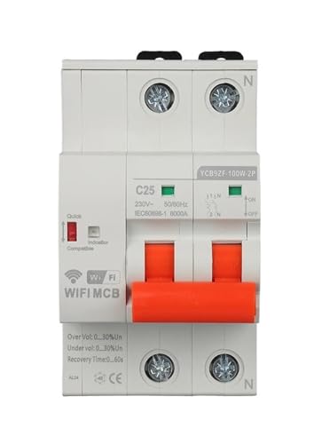 Disjoncteur connecté WiFi 4P 50A avec protection contre les courts-circuits - 2