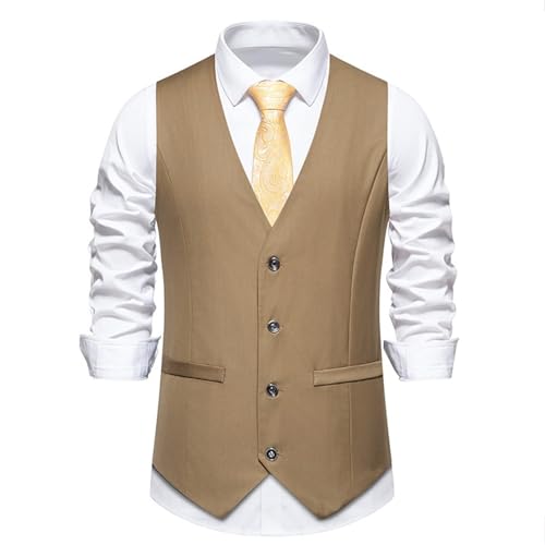 Men's Vest Spring Autumn Wedding V Neck Banquet Party Sleeveless Top2