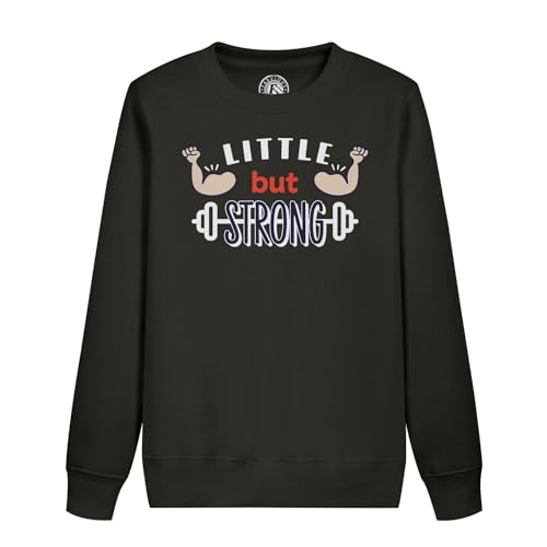 Sweatshirt enfant Petit mais Costaud en coton pour musculation et workout junior