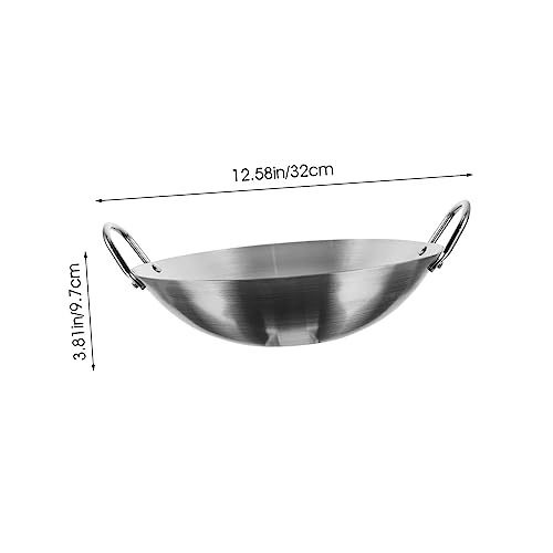 Wok de acero inoxidable Ciieeo para cocina miniatura 2
