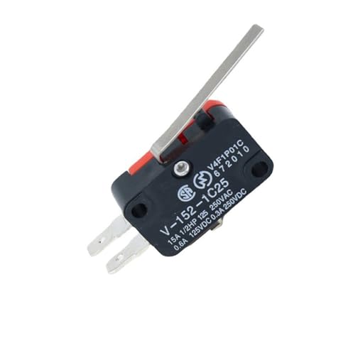 Micro-interrupteur de fin de course V-152-1C25 SPDT 1NO 1NC pour commutateur mécanique 3 broches