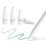 614円お得!viangs Apple Pencil用替え芯2種【POM材質2個+金属製2個入り】アップルペンシル 第1/2世代用 高耐摩耗性 超高感度 極細0.5mm 視界を遮らず apple pencil専用ペン先 4個入り