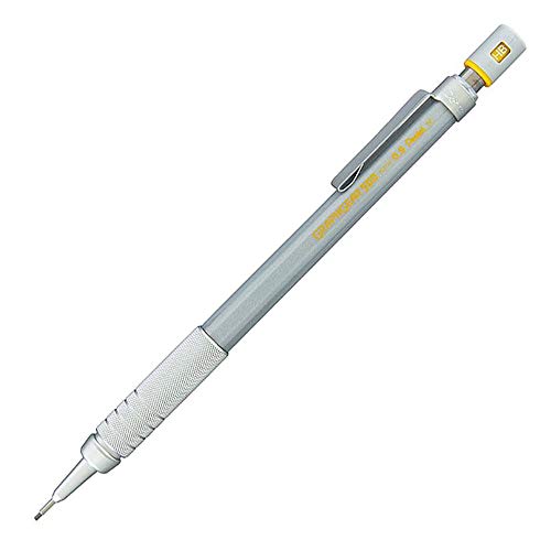 Pentel Graphgear 500 - Portaminas (0.9 mm), plateado