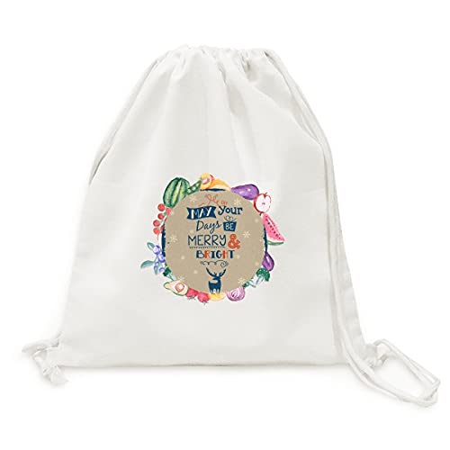 Sac en tissu pliable de Noël pour vos marchés d'hiver en famille