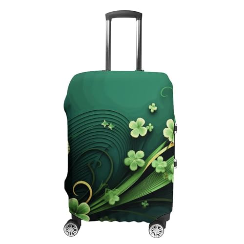 Happy St Patrick's Day Printed Luggage Cover Protector, Fits 18-32 Inch Luggage