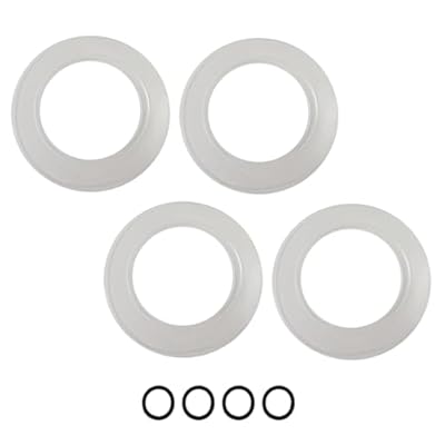 4 Pack For American Standard 7301111-0070A Flush Valve Seal Kit, Clear, Fits Valves 3174.105-0070A & 3280.040-0070A