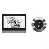 Spioncino intelligente wireless con display a colori da 4,3 pollici, telecamera HD 1080P, grandangolo 120°, sensore di movimento PIR, monitoraggio remoto NightVision tramite smartphone, WiFi 2.4G