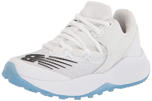 New Balance Boy's DynaSoft 4040 V6 Turf-Trainer Baseball Shoe, White/Black, 10.5 Little Kid