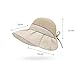 RYZGOJV Women Summer Sun-Hat Outdoor UV Protection Cap Hat Wide Brim UPF 50+ Foldable Beach Sun Hat for Girl-Khaki