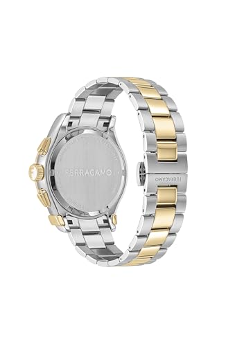 Ferragamo Ferragamo 1927 Chrono Collection Luxury Womens Watch Timepieces with a Two Tone Bracelet and Case Featuring a White Dial3