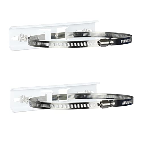 LeMotech Pole Mounting Kits, Stainless Steel 200mm Brackets with Adjustable 50-200mm Clamp for...