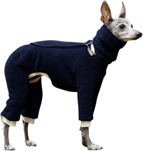 Vskd 犬コート 冬 タートルネック ウィペット服 イタリアングレーハウンド服 グレーハウンド ベドリントン犬服 四脚 ドッグウェア ペット服 犬用防寒着 暖かいセーター おしゃれ 保温 防風 犬パジャマ 室内外兼用 秋冬用 ファッション快適 犬ジャケッ