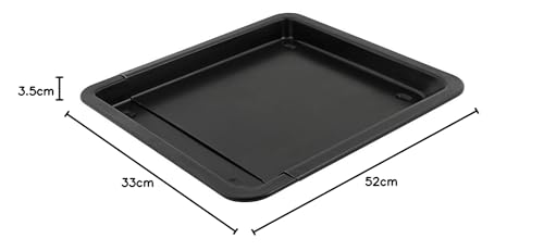 Foto von axentia Universal-Backblech zum Ausziehen - Pflaumenkuchen-Blech ausziehbar 33 - 52 cm Schwarzblech