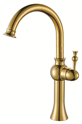 Grifo de cocina de cobre giratorio antiguo monomando mezclador retro para fregadero de dos aguas