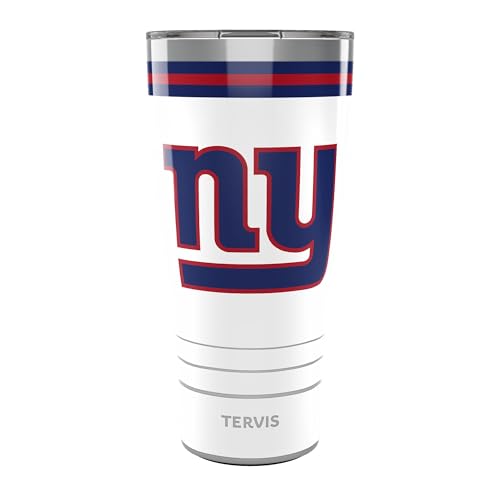 Image of Tervis Traveler NFL New York Giants - Arctic Triple Insulated Tumbler Travel Cup Keeps Drinks Cold & Hot, 30oz, Stainless Steel
