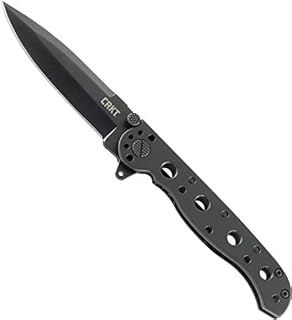 CRKT M16-01KS EDC Folding Pocket Knife: Everyday Carry, Black Blade, Frame Lock, Stainless