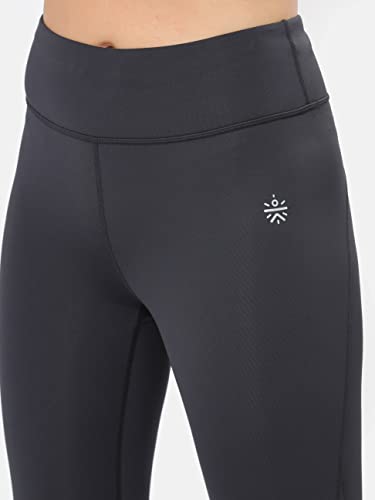 Image of CULT Women's AbsoluteFit Solid Yoga Tights, 4-Way Stretch, Anti-Chafing, Moisture-Wicking, Squat-Proof, Sports Leggings, Active Wear