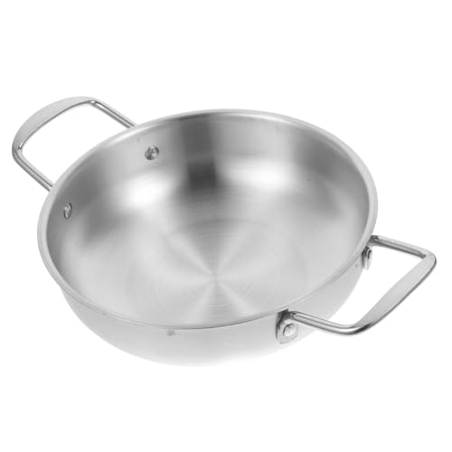 Mobestech Mini Olla Inoxidable de Utensilios de Cocina Portátil Comidas Cocina de Limpiar Resistente Corrosión
