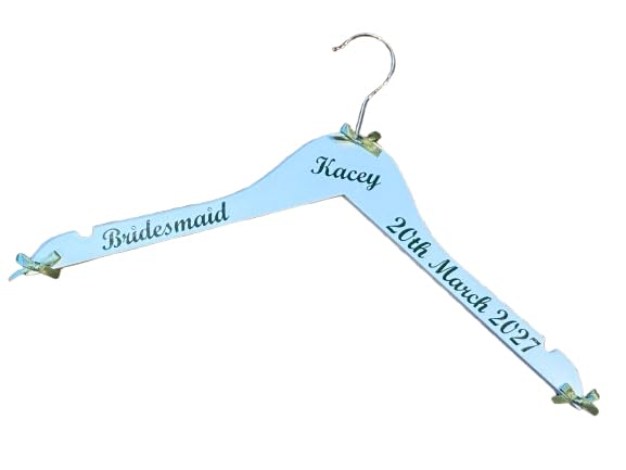 Bridesmaid personalised wedding hanger by CleverCHIC