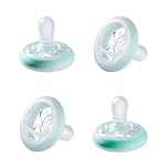 Tommee Tippee Succhietto Simile al Seno Materno, 0-6 Mesi, 4 Pezzi, Giallo e Blu