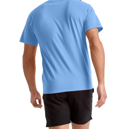 Champion Herren Klassisches Jersey T-Shirt Hemd, Swiss Blue, XL – Ansicht 4