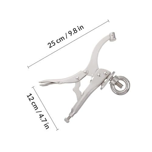 Pince de fixation en acier carbone robuste pour perçage net et précis