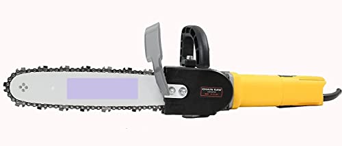 Image of 12 Inch CHAINSAW WITH 801 ANGLE GRINDER HEAVY DUTY Chainsaw Stand Corded Chainsaw (Without Battery)