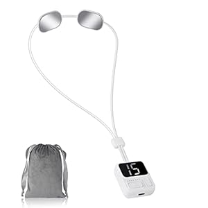 URAQT Nackenmassagegerät mit Wärme, tragbar Mini-Elektrisch Massagegerät für Nacken, Neck Massager mit 3 Einstellbaren Geschwindigkeiten, USB Nackenentspannungsgerät für Haus Büro Auto