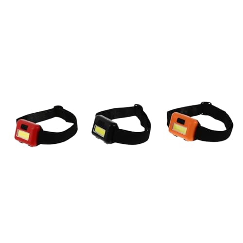 GALPADA 3 piezas Unidades Linternas LED Frontales Exteriores Multifunción para Camping Senderismo Pesca Ciclismo Luz Portátil Noche