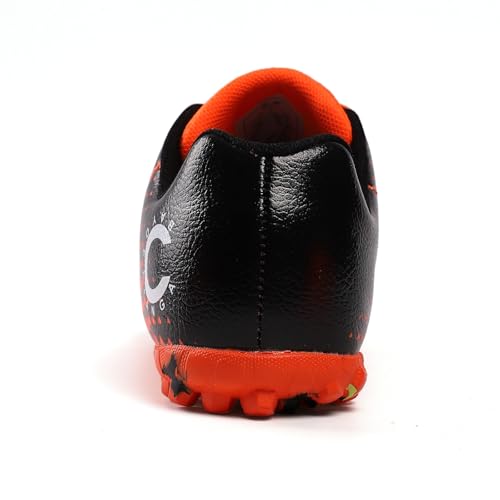 YHLLZY Boys Football Boots Kids Football Shoes Astro Turf Trainers Girls Soccer Athletics Training Shoes Teenager Outdoor Sport Shoes Sneakers Orange 6UK - Image 4