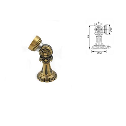 Topes de puerta de cobre negro con diseño tallado de alta resistencia 3