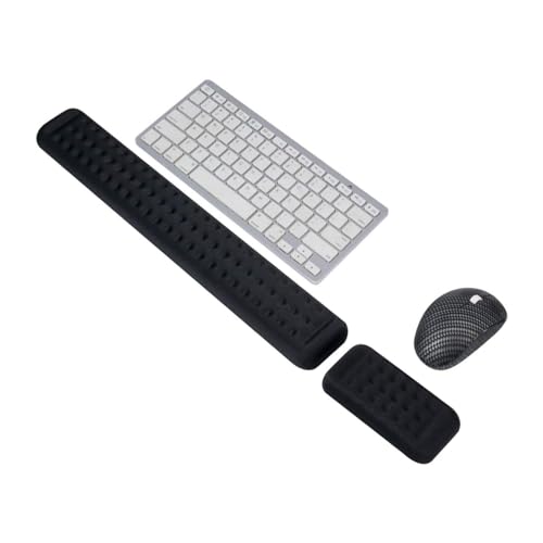 Mouse De Computadora, Personal Computer Almohadilla Reposamuñecas para Teclado, LONROI Cojín de Muñeca para Ratón, Reposamuñecas para Teclado y Alfombrilla Raton, Soporte para Oficina, Juegos,...