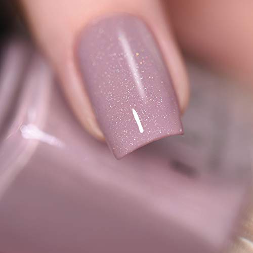 Image of ILNP Internship - Dusty Plum Neutral Nail Polish, Subtle Holographic, Chip Resistant, 7-Free, Non-Toxic, Vegan, Cruelty Free, 12ml