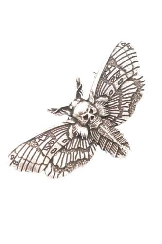 Ro Rox Todesmotte Anstecknadel Totenkopf Anstecker Gotische Gruseliges Omen